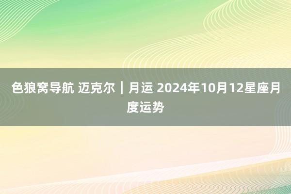 色狼窝导航 迈克尔︱月运 2024年10月12星座月度运势