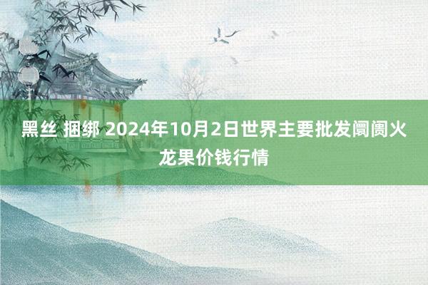 黑丝 捆绑 2024年10月2日世界主要批发阛阓火龙果价钱行情