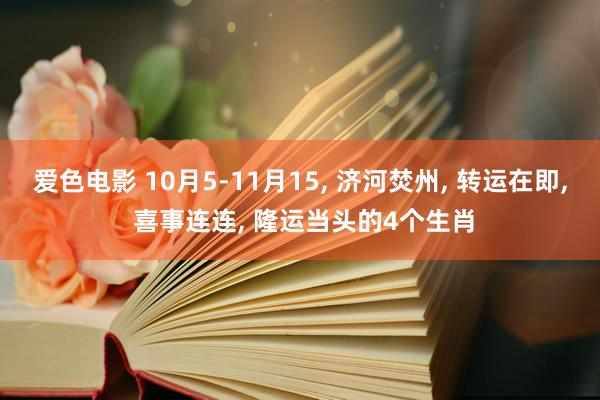 爱色电影 10月5-11月15， 济河焚州， 转运在即， 喜事连连， 隆运当头的4个生肖