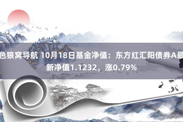 色狼窝导航 10月18日基金净值：东方红汇阳债券A最新净值1.1232，涨0.79%