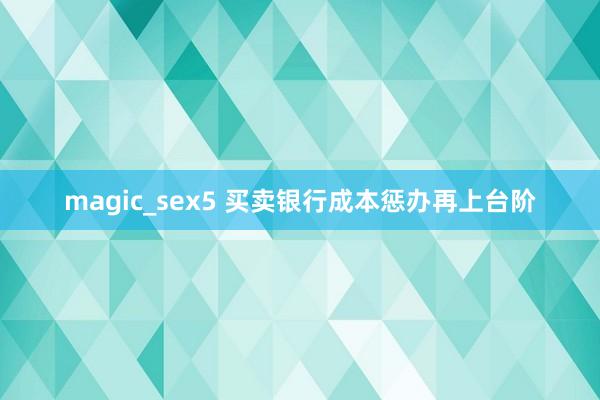 magic_sex5 买卖银行成本惩办再上台阶