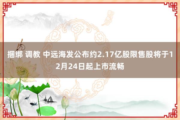 捆绑 调教 中远海发公布约2.17亿股限售股将于12月24日起上市流畅