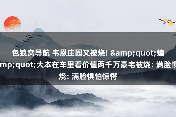 色狼窝导航 韦恩庄园又被烧! &quot;蝙蝠侠&quot;大本在车里看价值两千万豪宅被烧: 满脸惧怕惊愕